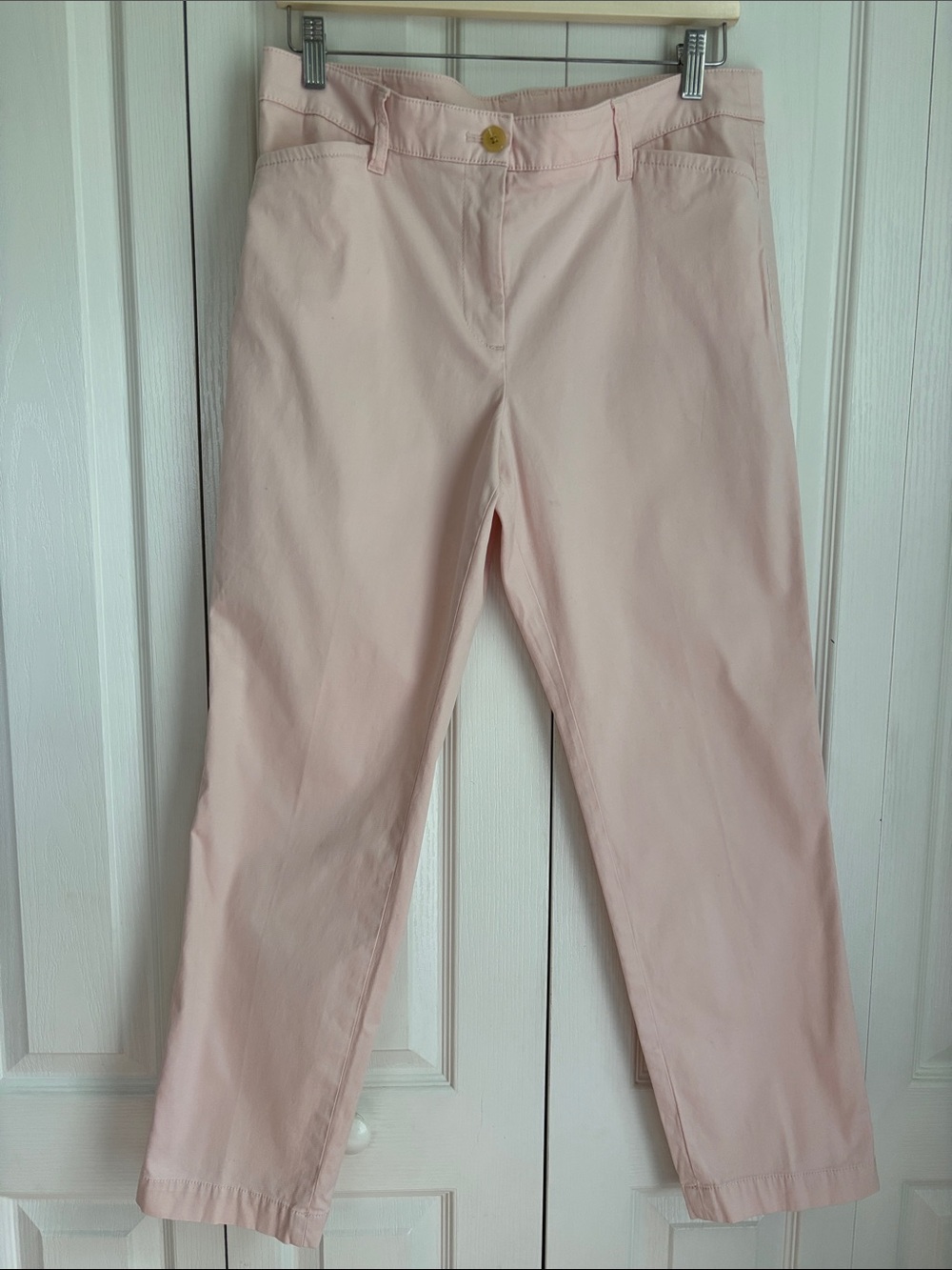 Talbots Light Pink Straight-Leg Chino Pants